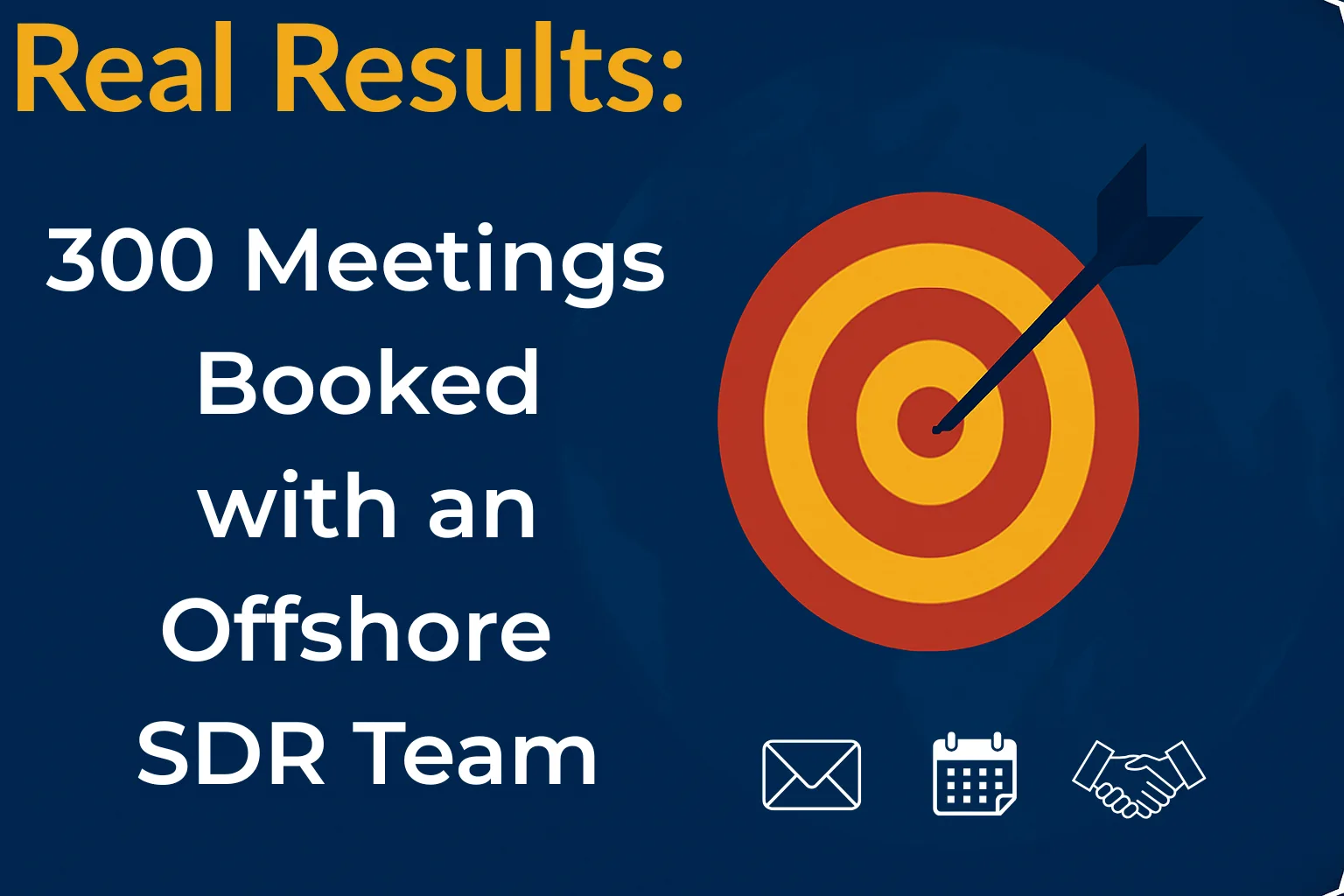 Real Results 300 Meetings Booked with an Offshore SDR Team